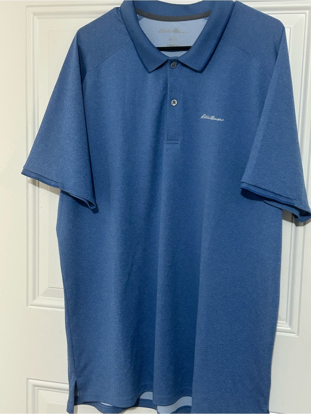 Eddie Bauer Men's Navy Blue Polo with Subtle Logo
